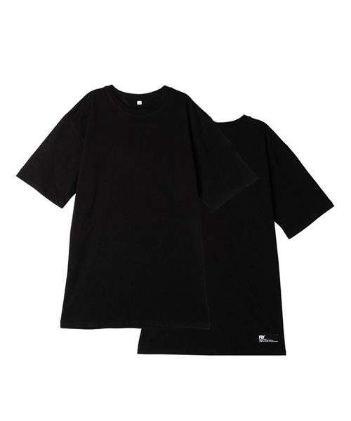 [UNISEX]스탠다드 레이어드 롱 티셔츠(Black)